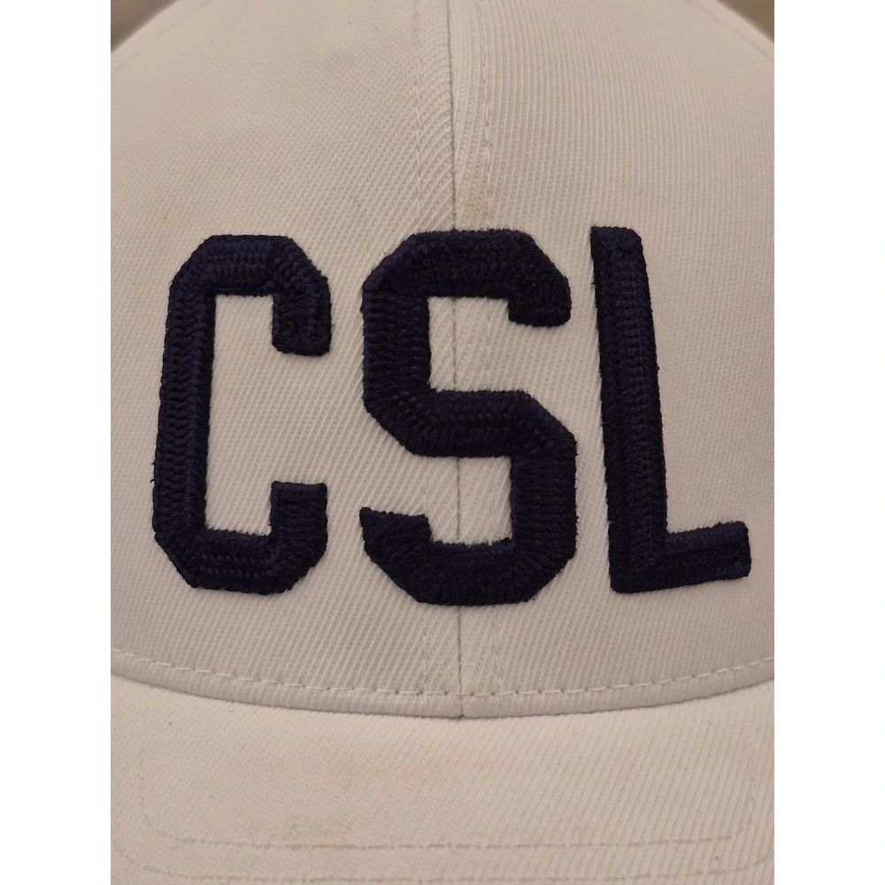 G/FORE CSL Cabot Saint Lucia Golf Hat White‎ Snapback Navy Embroidery Mens